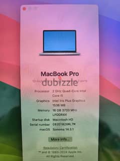 Apple macbook pro 2020 Intel