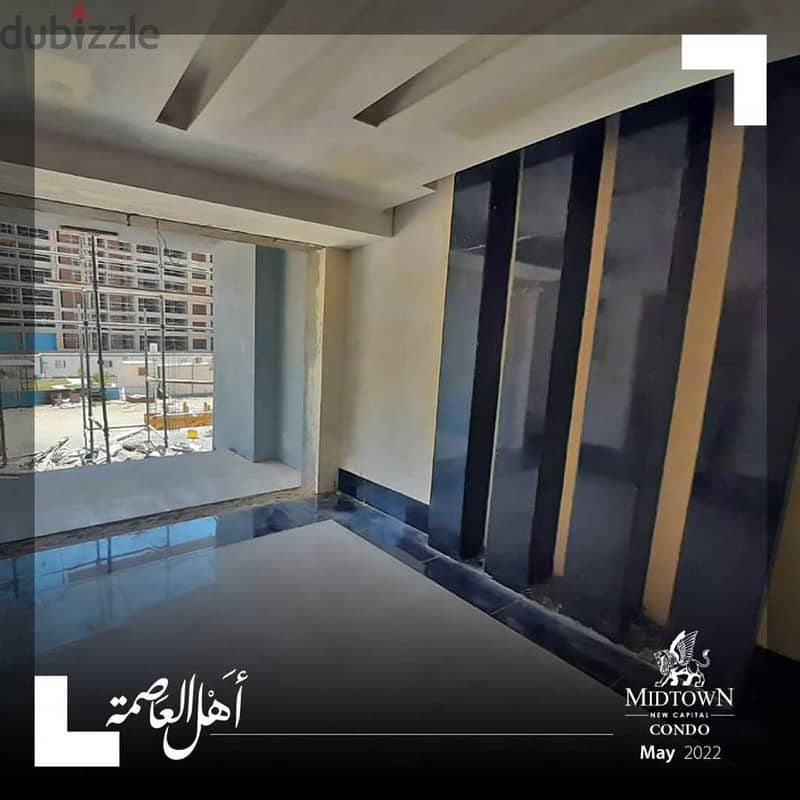 With a 35% discount, an apartment of 195 square meters with a garden and a sea view on the landscape in the Midtown Condo compound in the Administrati 12