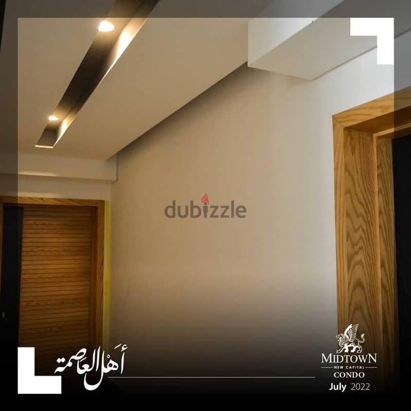 Apartment with a 35% discount, with an area of ​​​​210 square meters in the Administrative Capital, in the R7 district, in the Midtown Condo compound 6