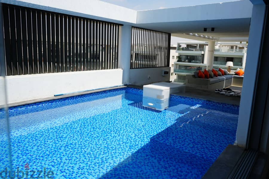 For Rent Furnished Penthouse With Swimming Pool in Lake View Residence 8
