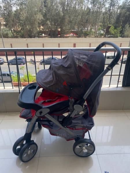 stroller junior color red in very good condition 1