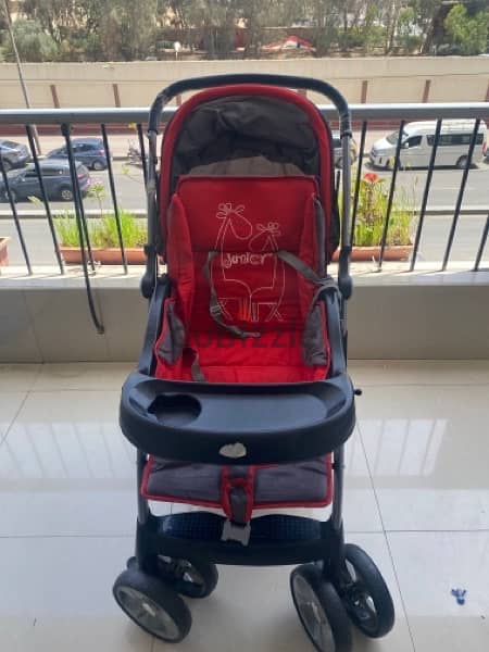 stroller junior color red in very good condition 2