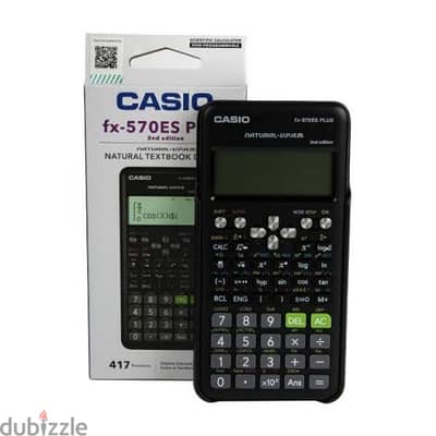 Casio fx-570esplus-2wdtv digital calculator - black - جديدة لم تفتح