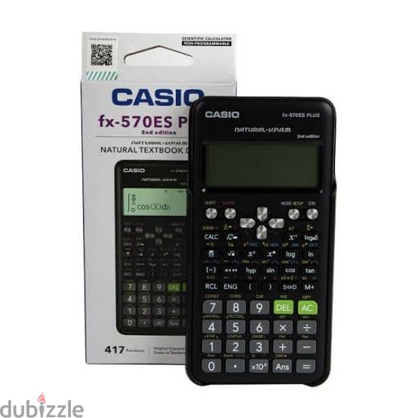 Casio fx-570esplus-2wdtv digital calculator - black - جديدة لم تفتح 0