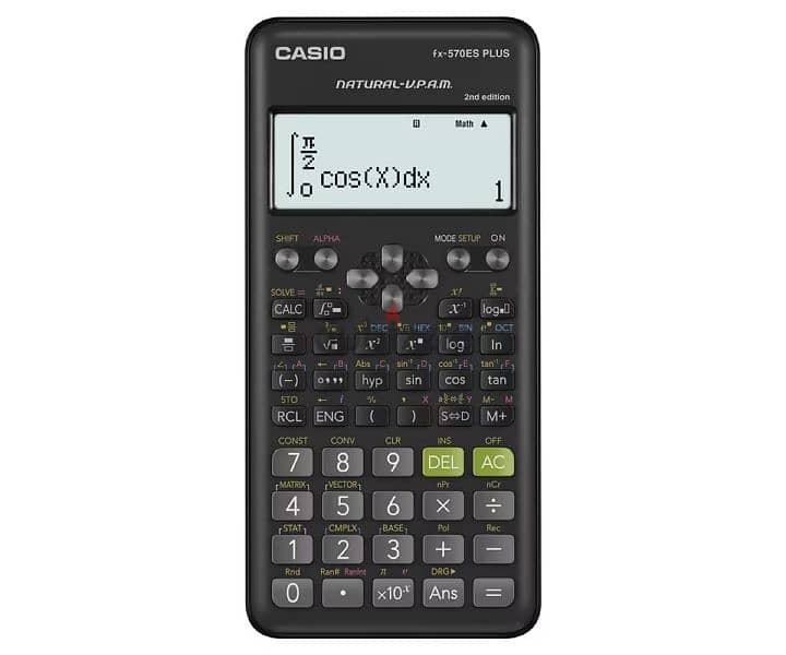 Casio fx-570esplus-2wdtv digital calculator - black - جديدة لم تفتح 1