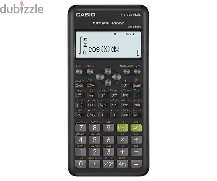 Casio fx-570esplus-2wdtv digital calculator - black - جديدة لم تفتح 2