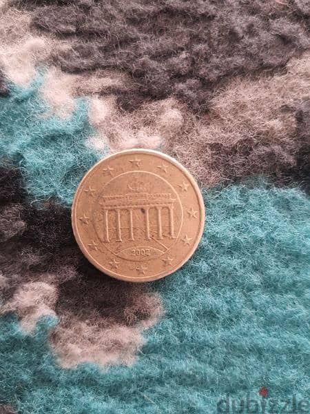 50 سنت يورو قديم سنة 2002 1