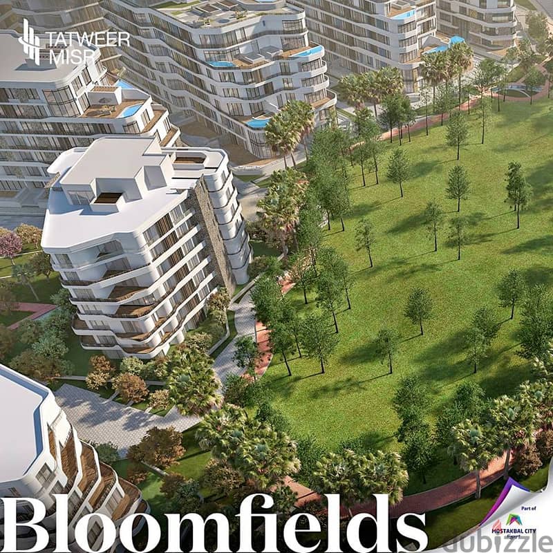 شقة للبيع 110م في مستقبل سيتي من تطوير مصر Bloomfields 3