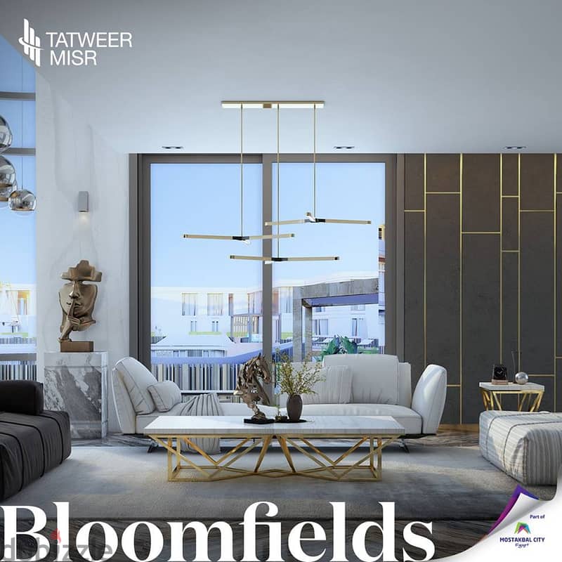 شقة للبيع 110م في مستقبل سيتي من تطوير مصر Bloomfields 6