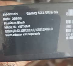 Samsung galaxy s21 ultra 5g (New)