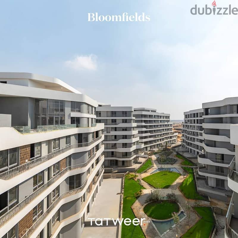 للبيع شقة 123م استلام 2024 في مدينة المستقبل مع تطوير مصرBloomfields 1