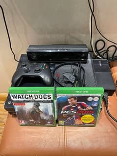 Xbox one 365 GB with 2 games