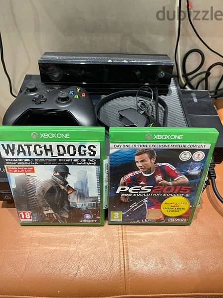 Xbox one 365 GB with 2 games 6