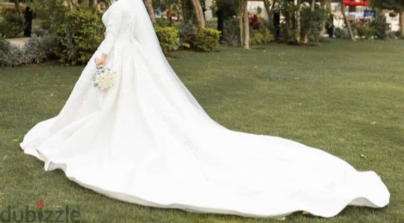فستان زفاف استخدام مره واحده فقط 5
