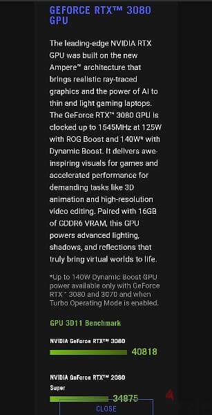 Asus Rog Zephyrus S17, RTX 3080 16 GB, Core i9 11900 H, 32 GB Ram 6