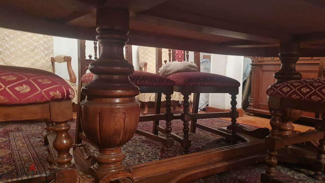غرفة سفرة كاملة ديكورما حالة جيدة في القاهرة- Decorma Oval Dining room 4