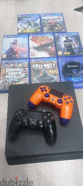 Playstation 4 + Extra Controller + 8 Games 1