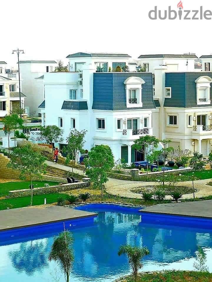 Ready to move villa for sale in Mountain View Chillout Park October Compound, near Mall of Arabia and Mall of Egypt 2