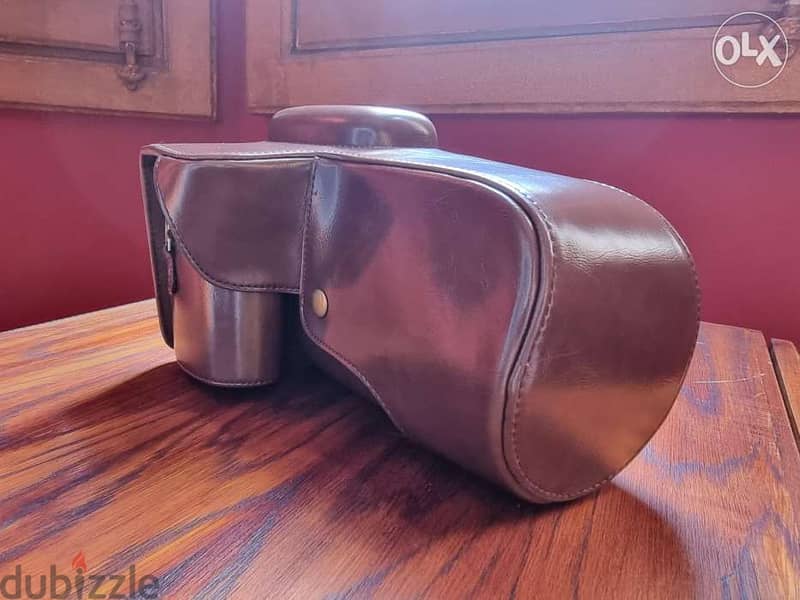 Brown Leather Camera Case for Canon 5D Mark III /Mark IV 0
