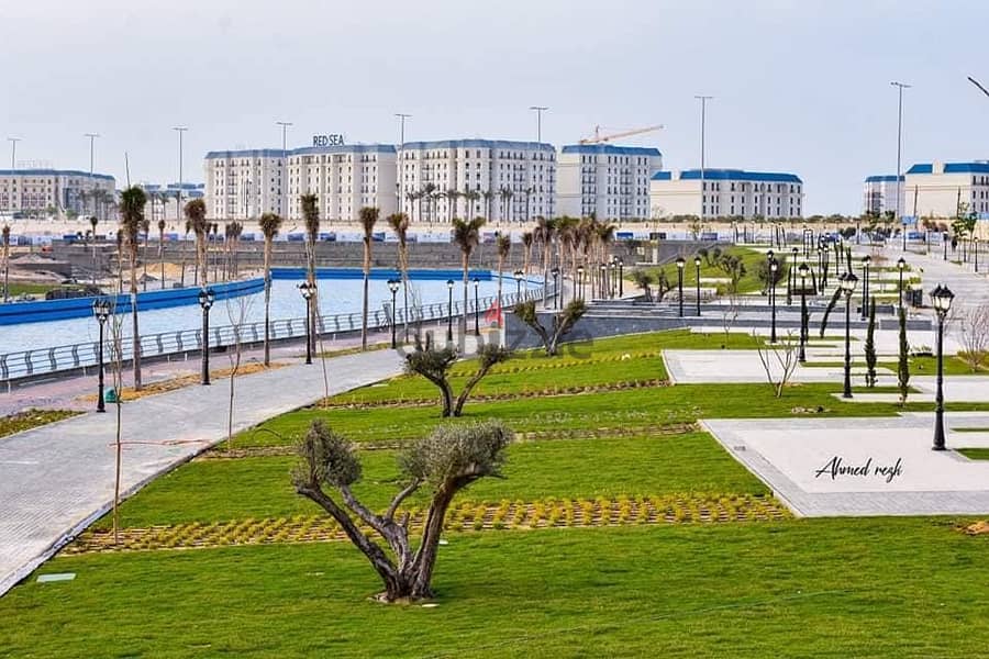 126 sqm apartment directly on the landscape with lagoon view for sale in the Latin Quarter, New Alamein, in installments 3