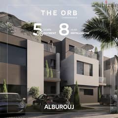 Townhouse for sale in Al Burouj Compound, in installments over 8 years and with only 5% down payment