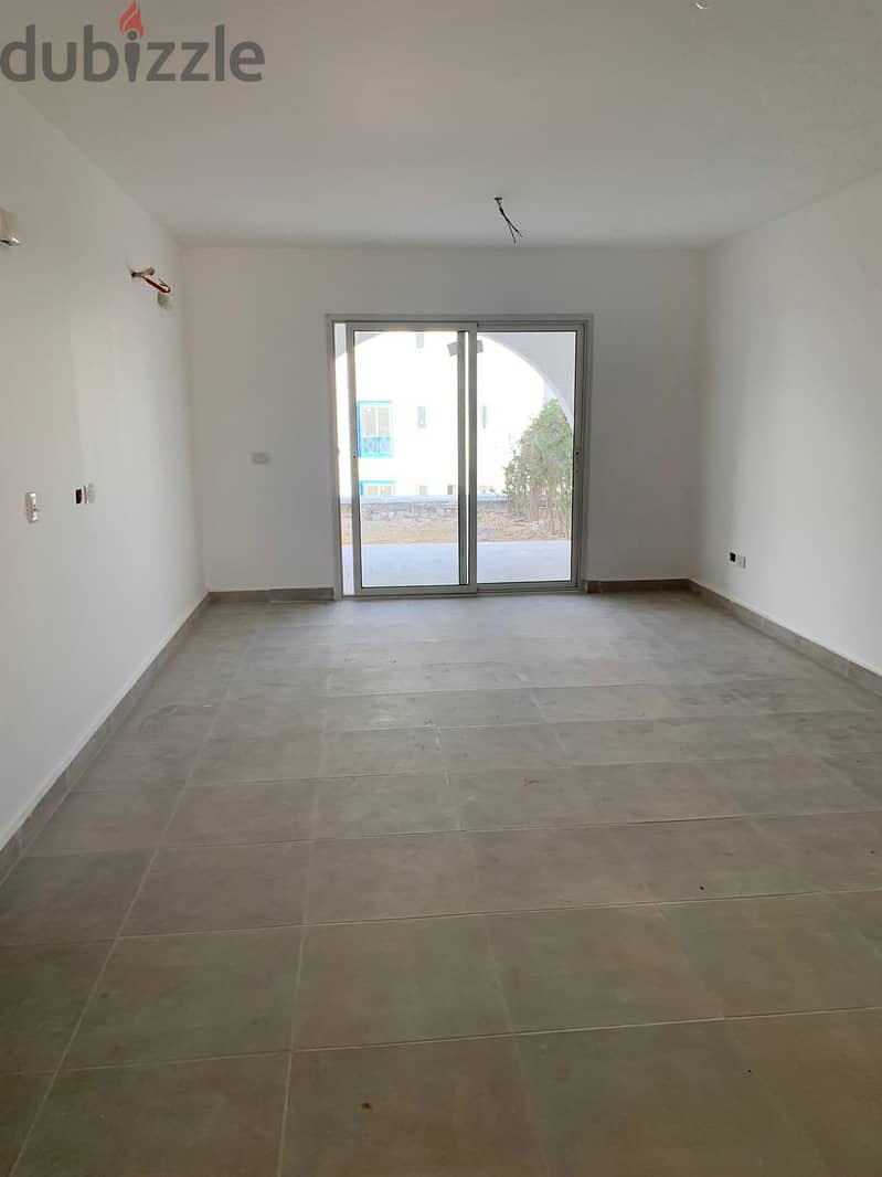 Chalet Ready to move for resale at mountain view Ras el hekma Ground floor with garden Bua:133m +109.2 garden Fully finished 3 bedrooms prime location 3