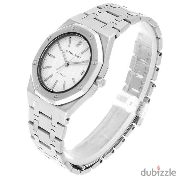 audemars piguet silver watch ساعة اوديمار 4