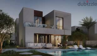 For sale, a separate 3-storey villa in Solana Compound, Sheikh Zayed, with a panoramic view on the Alexandria Desert Road