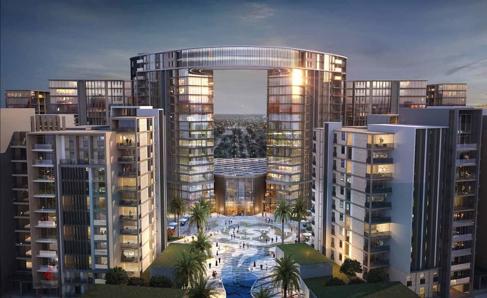 An apartment in the first towers in the Fifth Settlement in Zed East by Naguib Sawiris at launching price 0