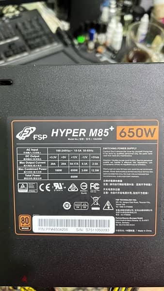 FSP Hyper M85 Plus 650W Semi Modular Power Supply 3