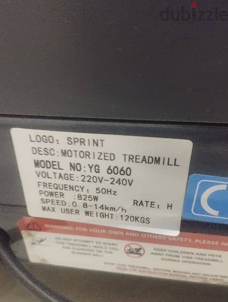 Treadmill Sprint yG6060 120kg 4