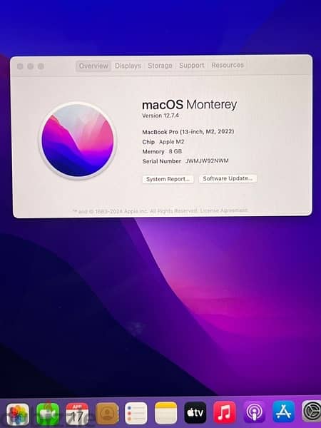 MacBook pro m2 2022 like new لم يستعمل تقريباً 7