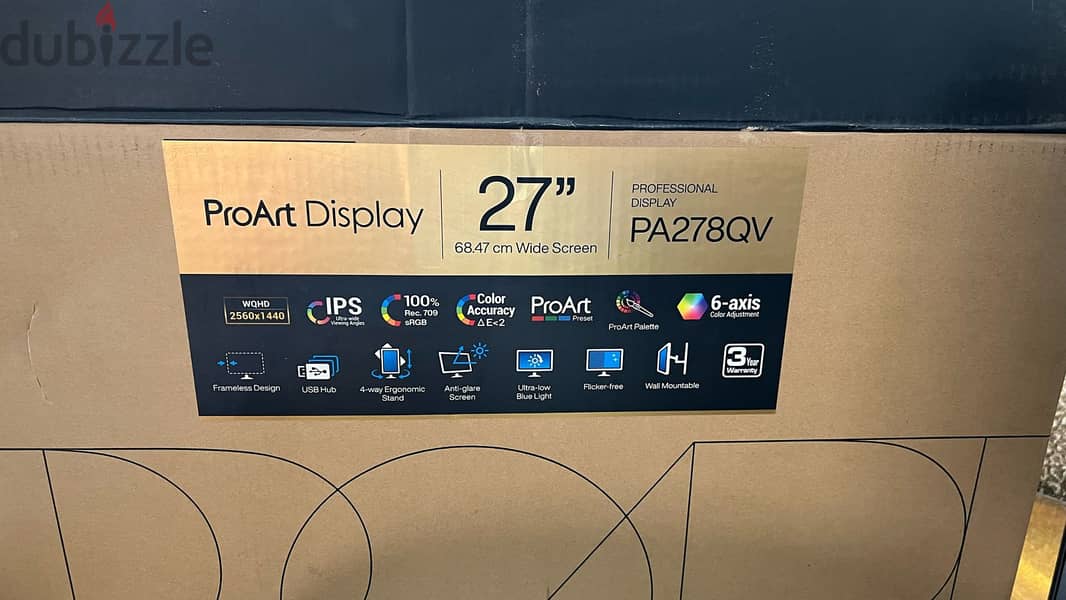 شاشة كمبيوتر ASUS ProArt Display PA278QV professional Monitor - 27-inc 7