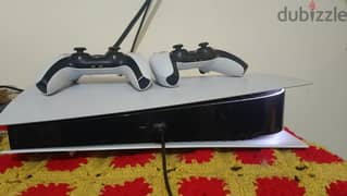 ps5 digital with 2 dual sensors, perfect condition 0