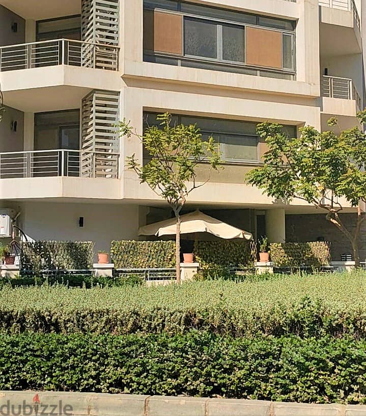 For sale, a 3-room apartment with a garden in Taj City Compound in front of Kempinski 2