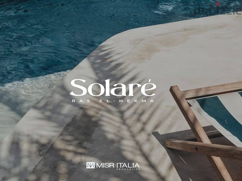 Chalet for sale in Solare North Coast - view on the sea and lagoon - Misr Italia Real Estate Development Company -5% down payment - fully finished 7