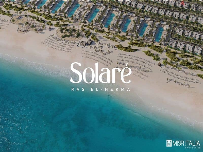 Chalet for sale in Solare North Coast - view on the sea and lagoon - Misr Italia Real Estate Development Company -5% down payment - fully finished 11