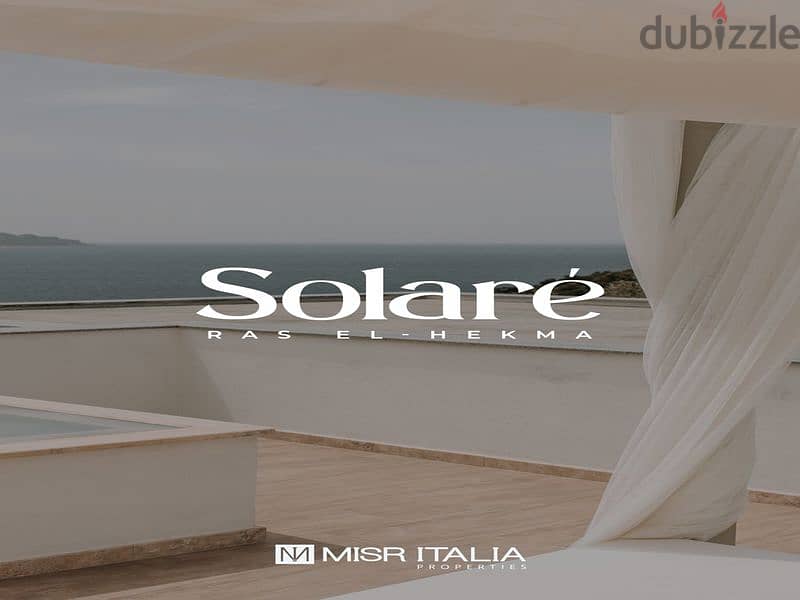 Chalet for sale in Solare North Coast - view on the sea and lagoon - Misr Italia Real Estate Development Company -5% down payment - fully finished 12