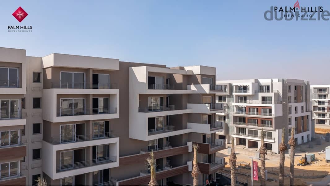 Apartment 170m for sale in palm hills ground with garden ready to move بالم هيلز 1