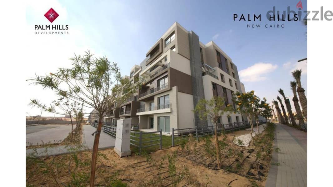 Apartment 170m for sale in palm hills ground with garden ready to move بالم هيلز 4