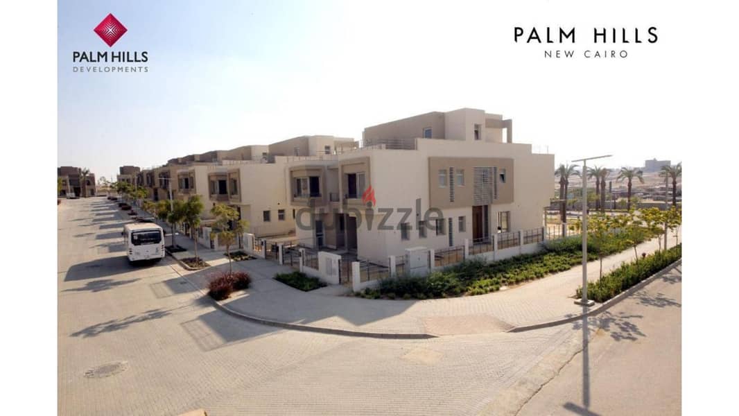 Apartment 170m for sale in palm hills ground with garden ready to move بالم هيلز 6