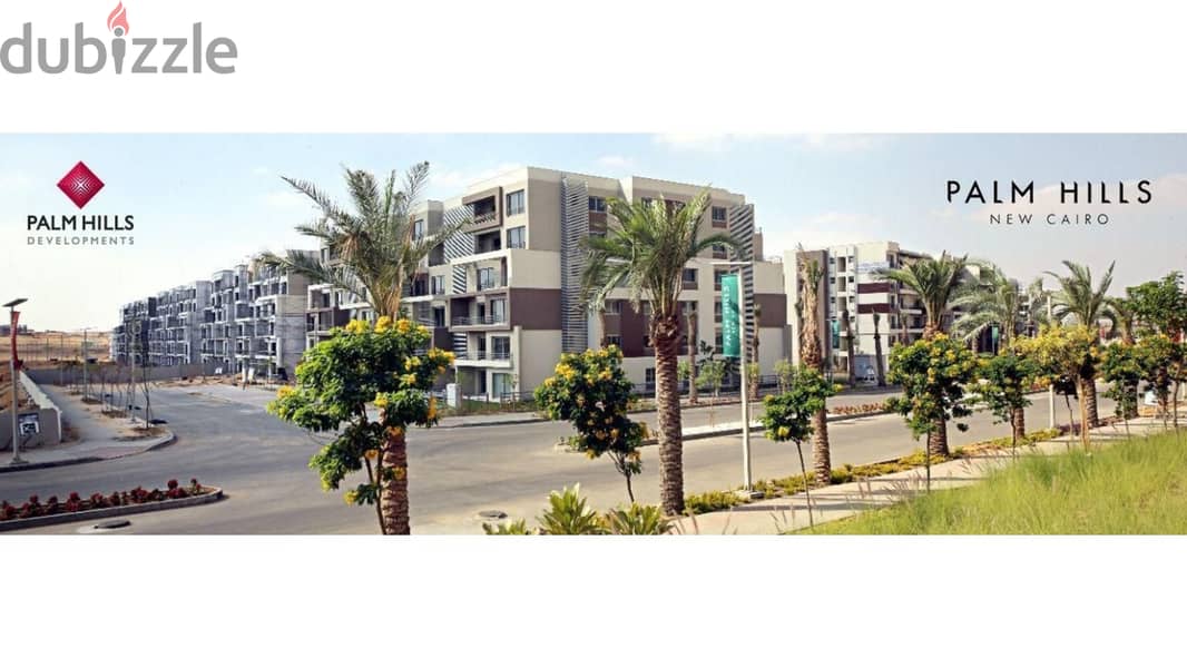 Apartment 170m for sale in palm hills ground with garden ready to move بالم هيلز 9