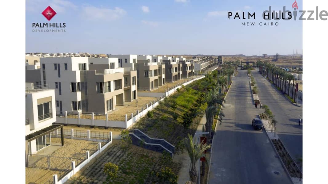 Apartment 170m for sale in palm hills ground with garden ready to move بالم هيلز 11