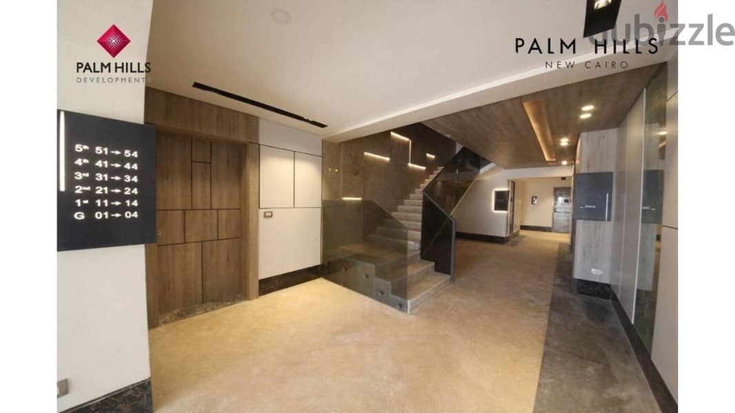 Apartment 170m for sale in palm hills ground with garden ready to move بالم هيلز 12