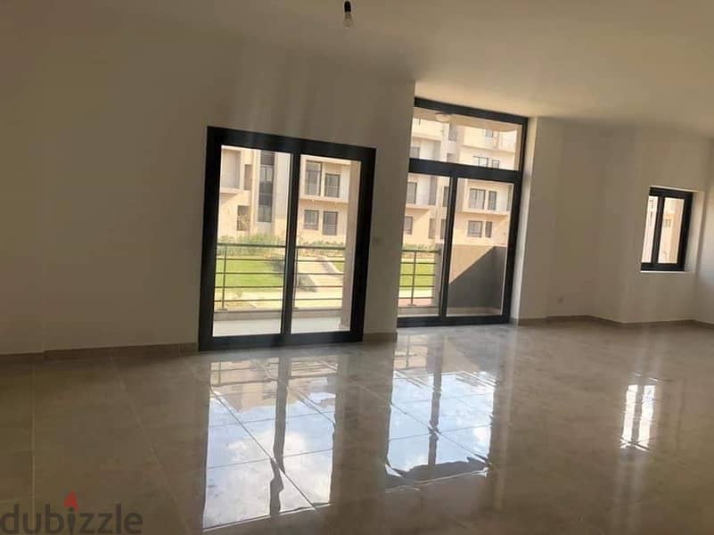 Apartment with a fantastic ground view and garden for sale, 130 m, in Sarai Prime Location on Suez Road, with a 10% down payment and installments over 6