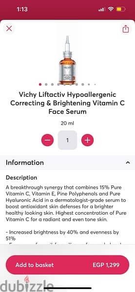 New vichy vitamin c serum 2