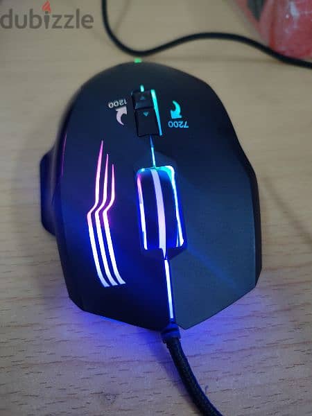 Yes-Original GX38 RGB Wired Gaming Mouse 7200Dpi new معاه كل حاجه 1