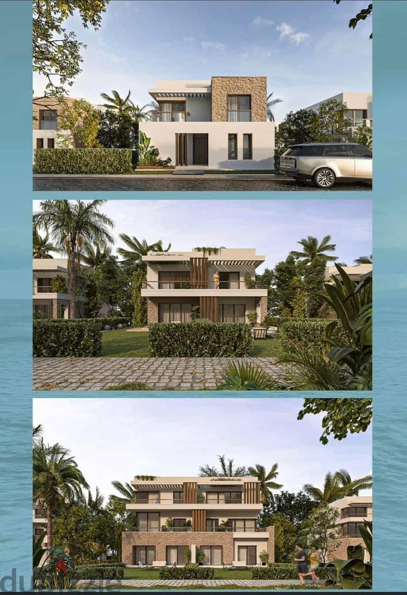 Chalet for sale at a special price in installments directly on the Sokhna Sea in the village of Telal Ain Sokhna, fully finished 1