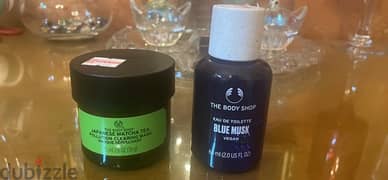 The Body Shop perfume and clearing mask