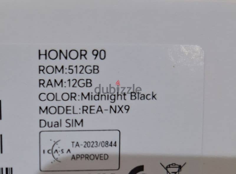 Honor 90 Black 512+12 Ram 5